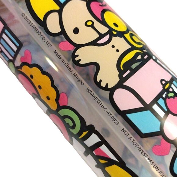 HELLO KITTY Colorful Water Bottle And Glass Tumbler Bundle NWT - Picture 12 of 16